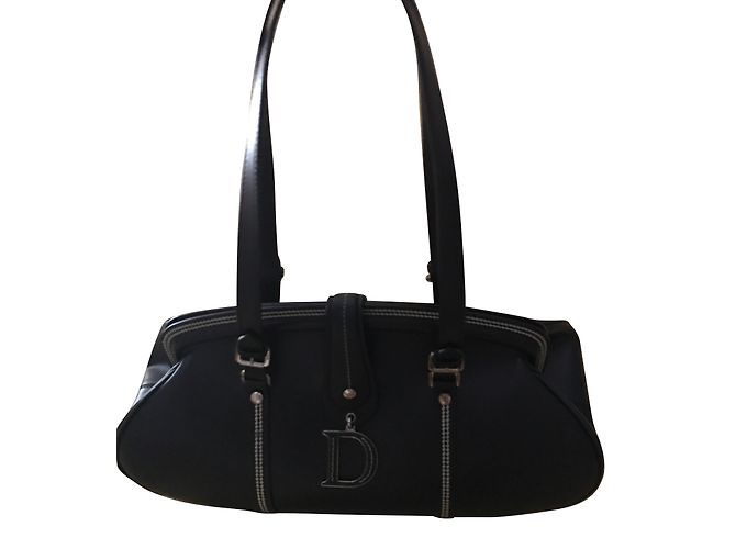 Borsa Dior Detective in pelle di agnello nera Nero - vista 8