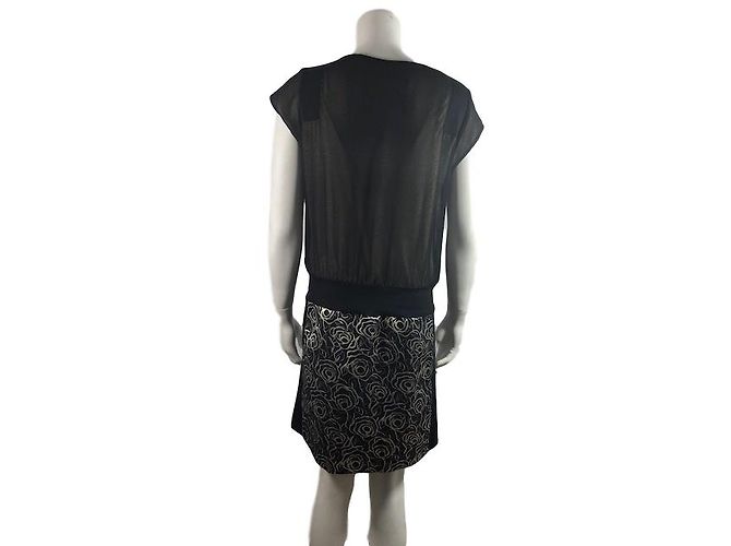 Vestito Cop Copine Vendome Nero e Oro D'oro - vista 2