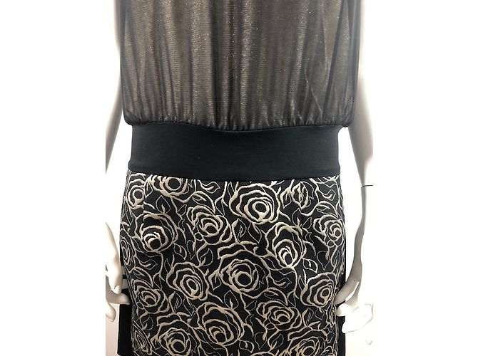 Vestito Cop Copine Vendome Nero e Oro D'oro - vista 4
