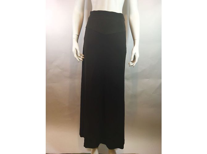 Falda larga Georges Rech marrón oscuro talla 38 - vista 2