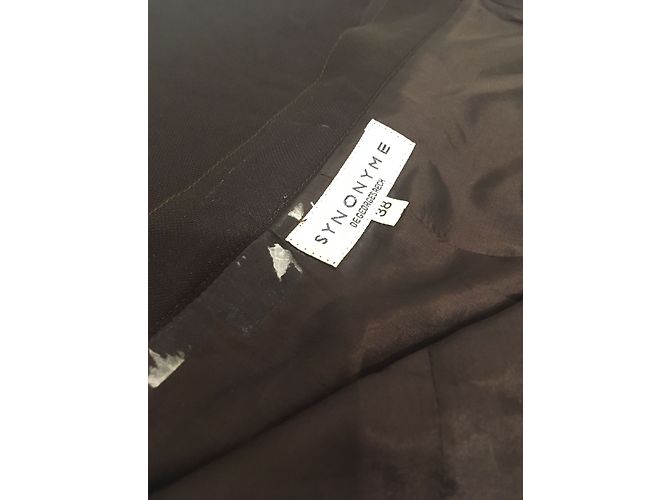 Falda larga Georges Rech marrón oscuro talla 38 - vista 3