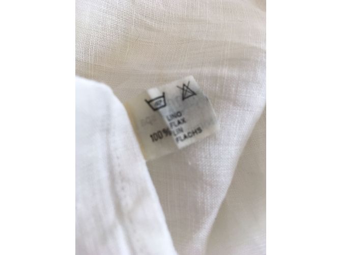 Giorgio Armani Hemd aus Leinen Weiß Größe L - Ansicht 4