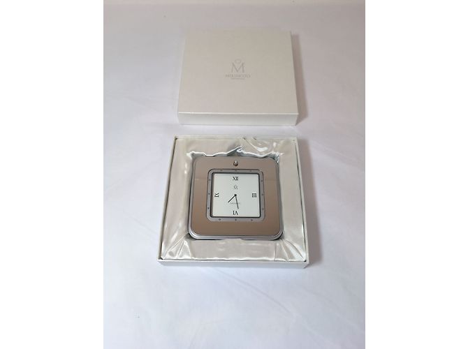 Autre Marque Horloge de table Mikimoto argent et blanc Argenté - vue 2