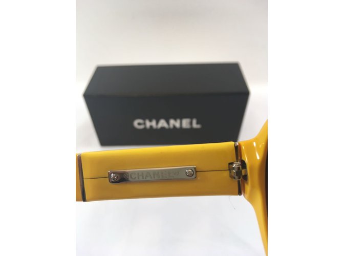 Chanel Occhiali da sole Giallo - vista 3