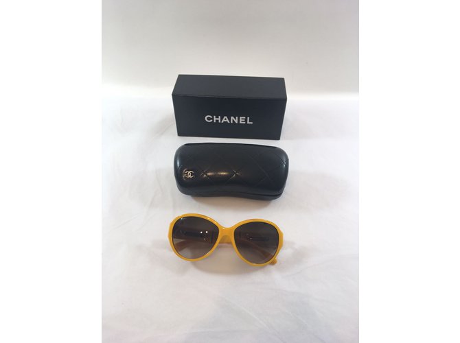 Chanel Occhiali da sole Giallo - vista 4