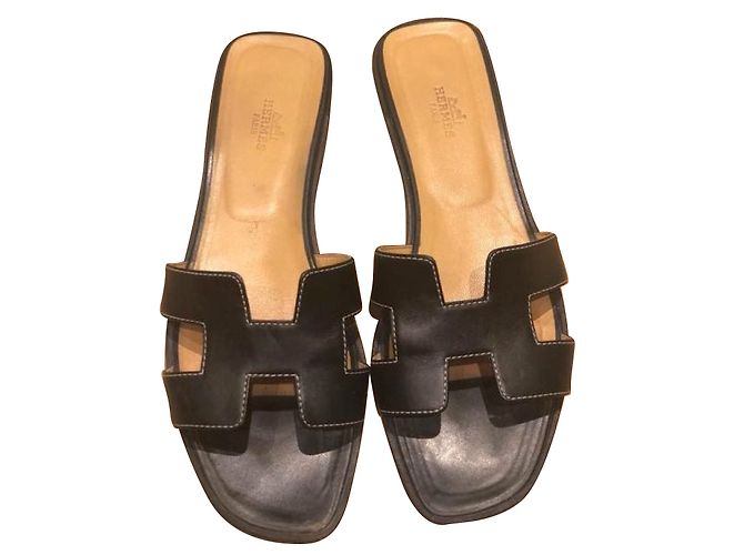 Oran Hermès sandals Black - view 2