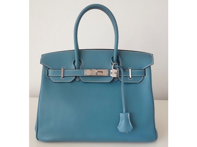 Hermès Birkin 30 Azul - vista 2