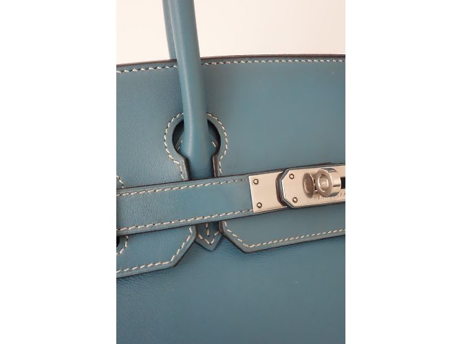 Hermès Birkin 30 Azul - vista 23