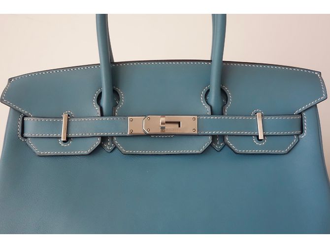 Hermès Birkin 30 Azul - vista 4