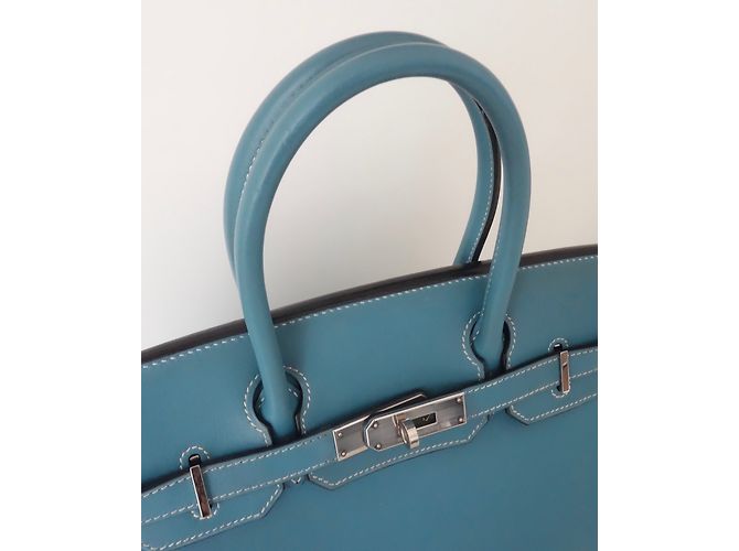 Hermès Birkin 30 Azul - vista 6