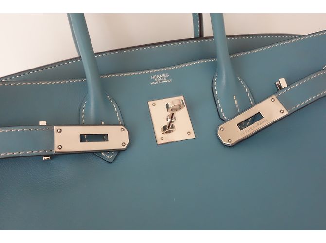 Hermès Birkin 30 Azul - vista 7