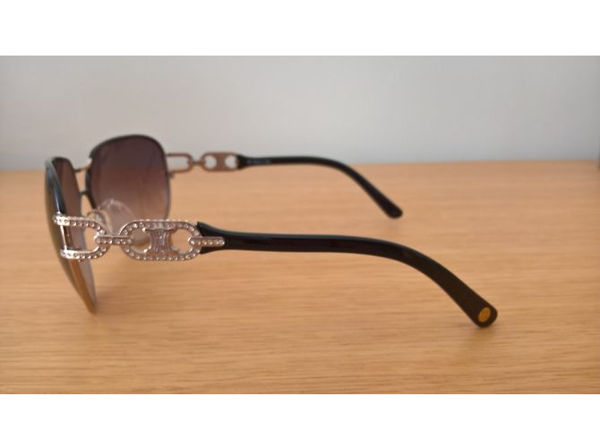 Gafas de sol Céline de metal negras Negro - vista 2