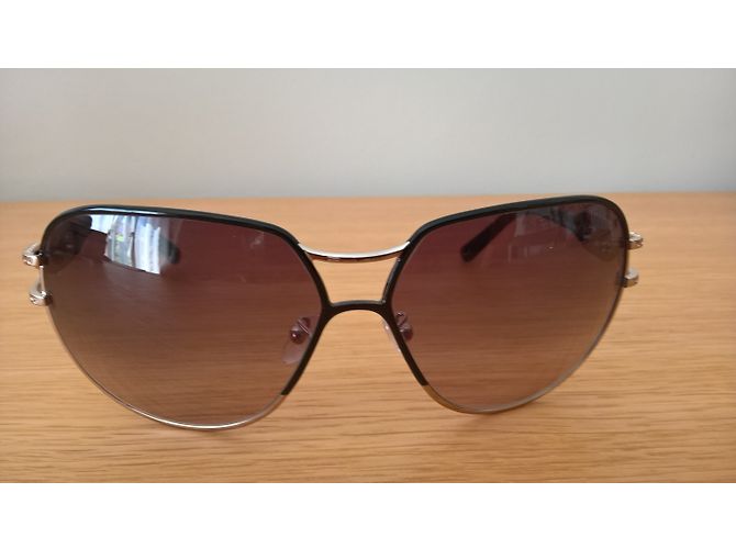 Gafas de sol Céline de metal negras Negro - vista 4
