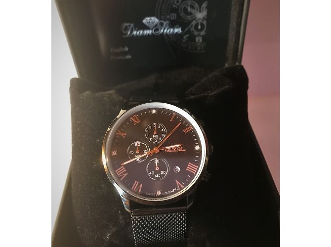 Diamstars Feine Uhren Schwarz - Ansicht 2