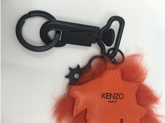 Kenzo Key ring with pompom orange - view 4