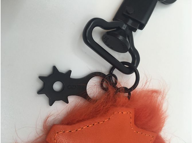 Kenzo Key ring with pompom orange - view 5