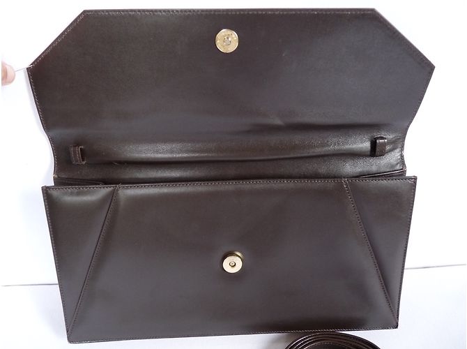 Borsa Escada in pelle marrone scuro - vista 10