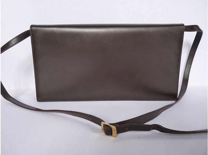 Borsa Escada in pelle marrone scuro - vista 3