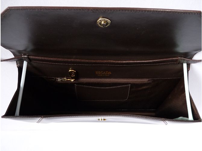 Borsa Escada in pelle marrone scuro - vista 8