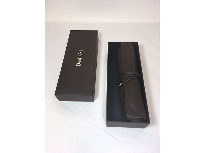 Damiani Joyero de cuero marrón Castaño - vista 8