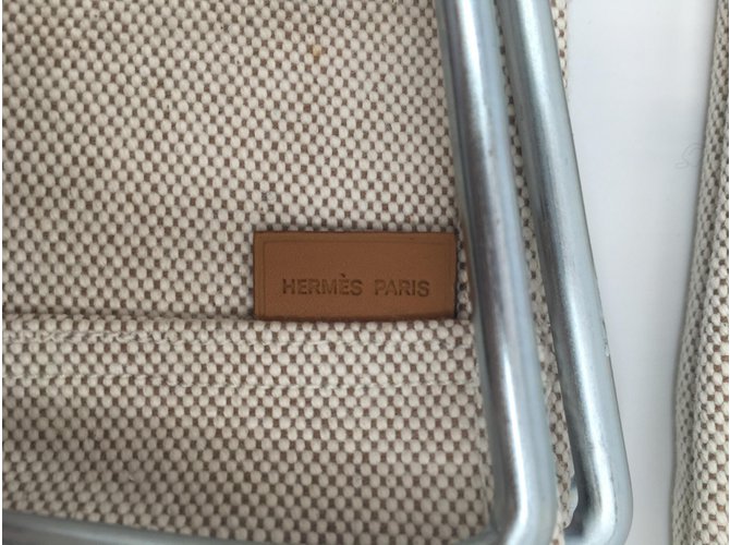 Hermès Tabouret pliant Marron Beige - vue 4