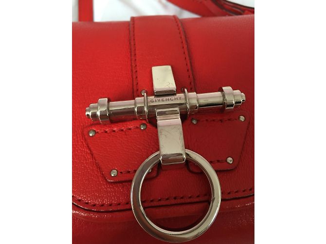 Bolsa transversal Givenchy Obsedia de couro vermelha Vermelho - vista 6