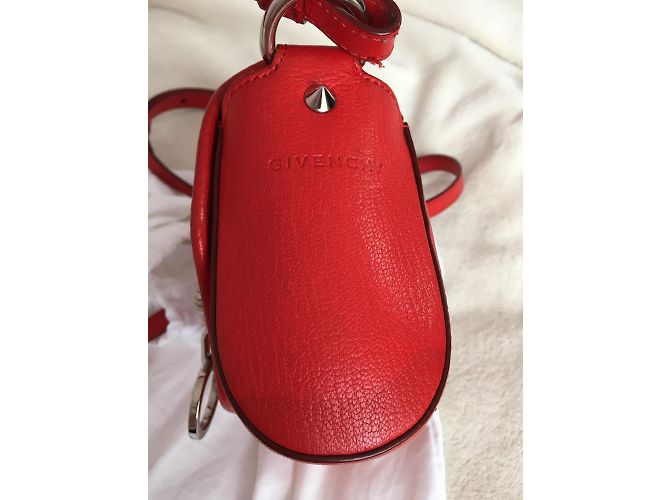 Bolsa transversal Givenchy Obsedia de couro vermelha Vermelho - vista 9