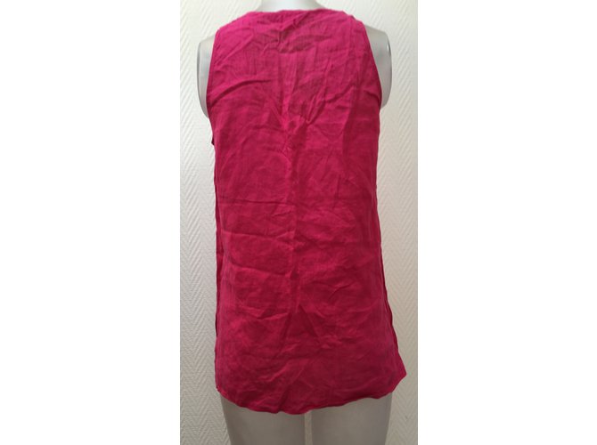 Top de lino rosa Max Mara - vista 2