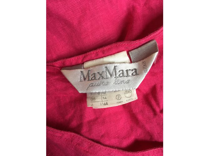 Top de lino rosa Max Mara - vista 3