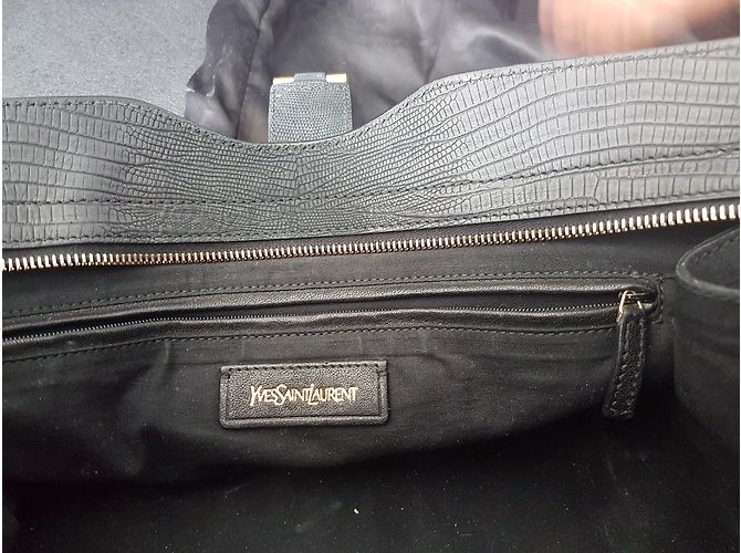 Borsa Yves Saint Laurent in pelle nera Nero - vista 3
