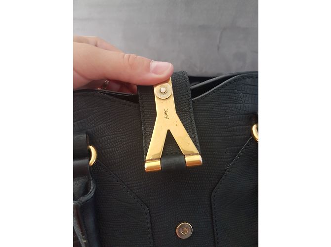 Borsa Yves Saint Laurent in pelle nera Nero - vista 4