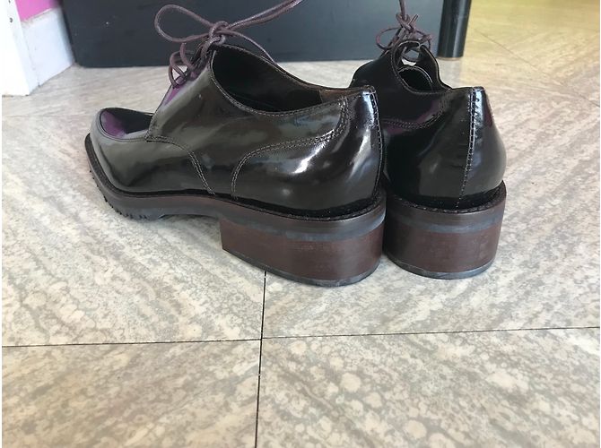 Derbies Georges Rech en cuir marron taille 36 - vue 3