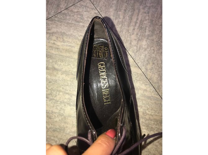 Derbies Georges Rech en cuir marron taille 36 - vue 5