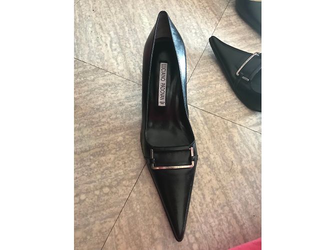 Décolleté Luciano Padovan in pelle nera taglia 36 Nero - vista 5