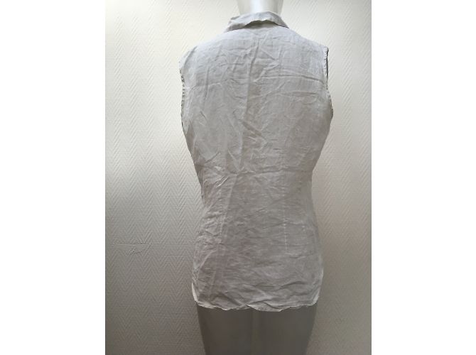 Blusa Gerard Darel de lino blanca Blanco - vista 4