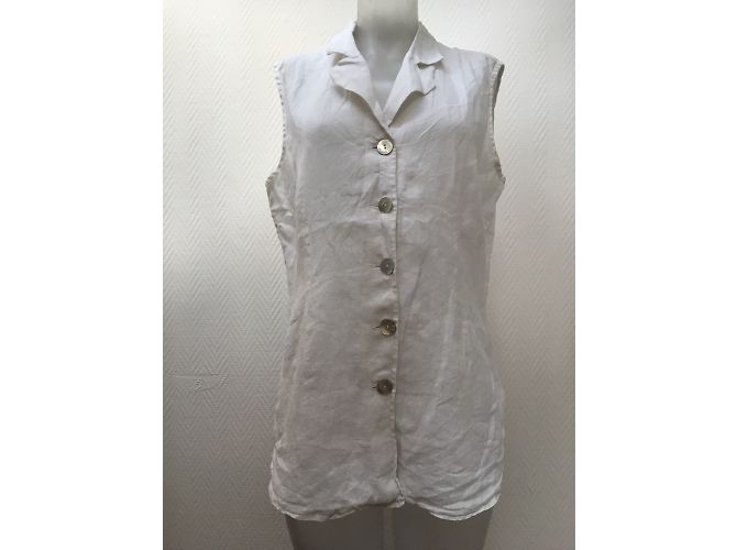 Blusa Gerard Darel de lino blanca Blanco - vista 6