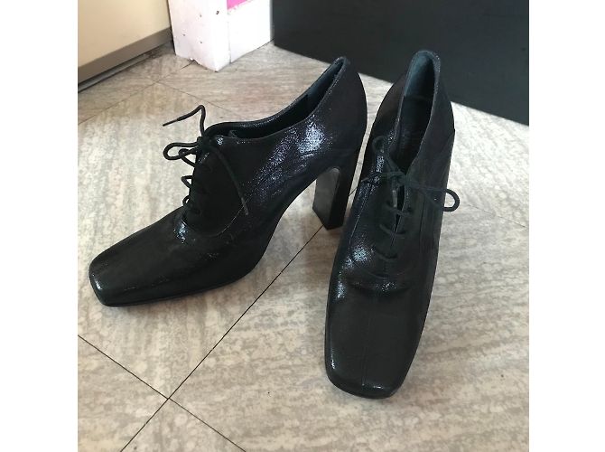 Autre Marque Botines Versace de piel negra Negro - vista 3