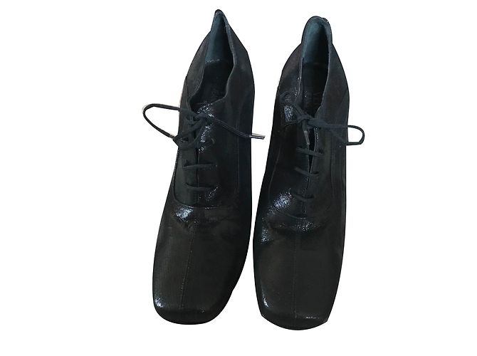Autre Marque Botines Versace de piel negra Negro - vista 2