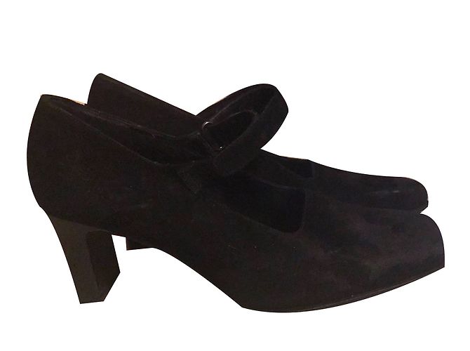 Georges Rech Pumps aus schwarzem Leder Größe 37 - Ansicht 3