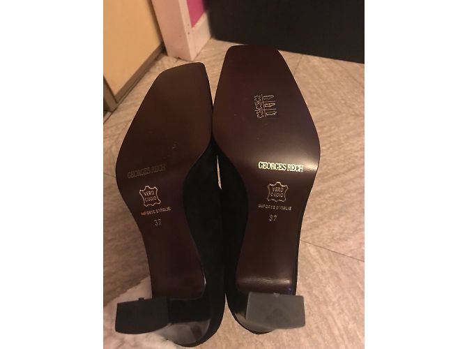 Georges Rech Pumps aus schwarzem Leder Größe 37 - Ansicht 5