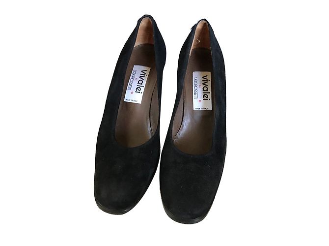 Autre Marque Ugo Rossetti Pumps aus schwarzem Leder Größe 36 - Ansicht 2