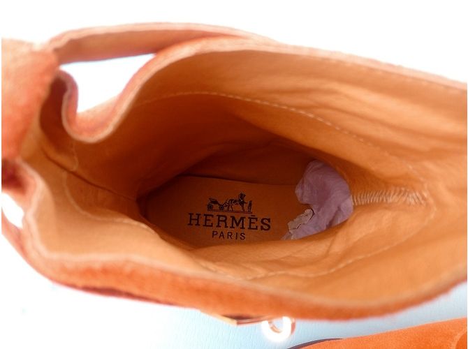 Kelly Hermès Botas de tornozelo Laranja - vista 9