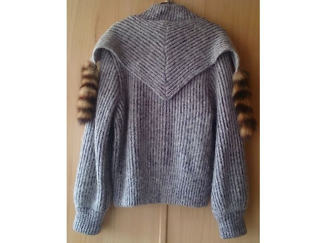Autre Marque Chaqueta PELLINI de mohair gris - vista 2