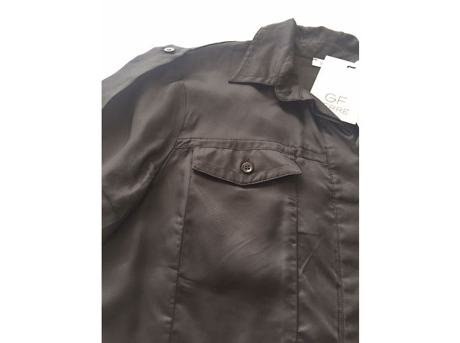 Camicia nera Gianfranco Ferré in viscosa Nero - vista 5