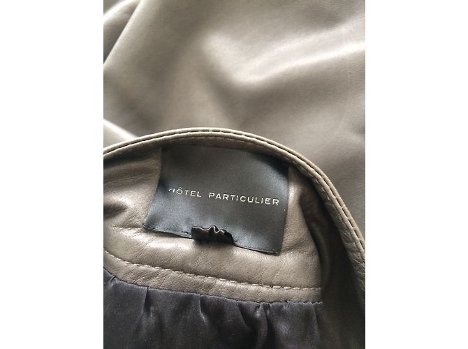Falda corta de piel gris Hôtel Particulier - vista 6