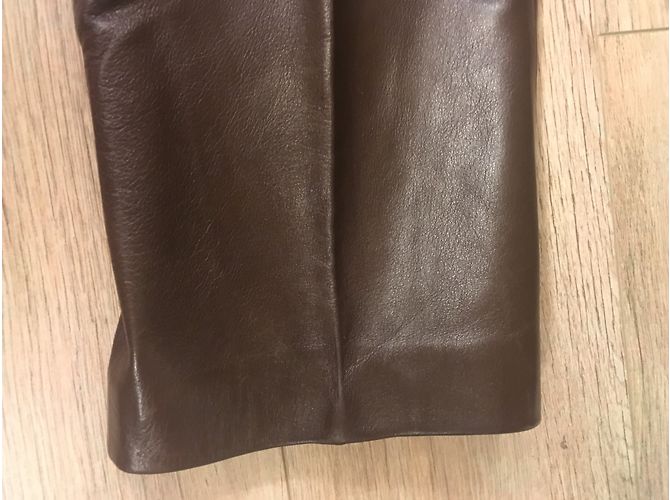 Hermès Pantalones, polainas Marrón oscuro - vista 8