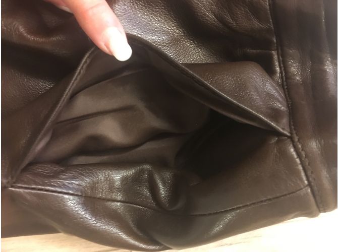 Hermès Pantalones, polainas Marrón oscuro - vista 9