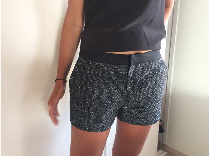 Pantaloncini Comptoir des Cotonniers Neri Blu Grigi Cotone - vista 2