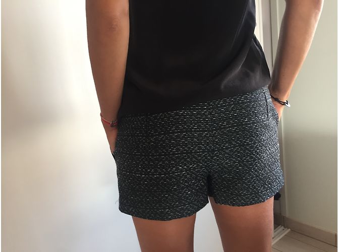 Pantaloncini Comptoir des Cotonniers Neri Blu Grigi Cotone - vista 3