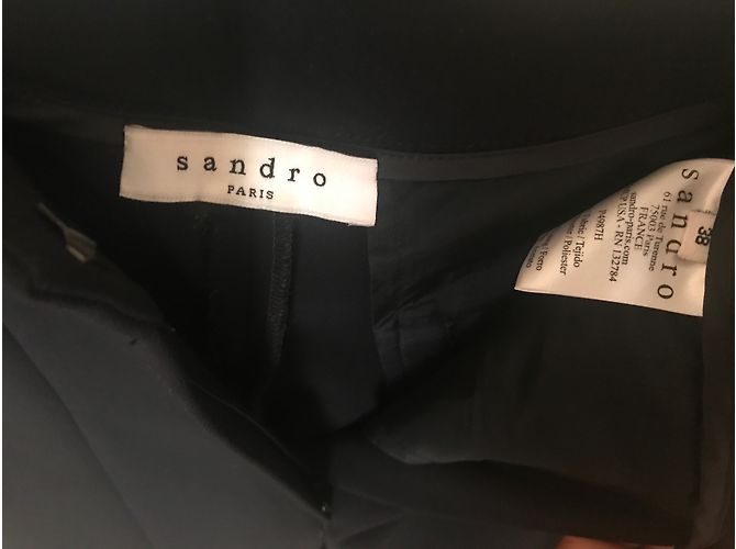 Sandro Hose in Schwarz Karottenschnitt Größe 38 - Ansicht 3
